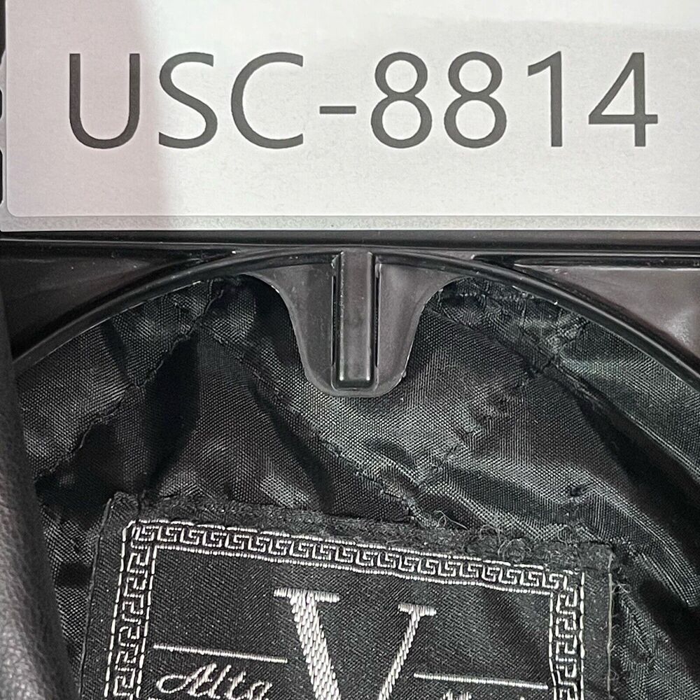 Alta V Moda Italian Leather Coat Mens Size 44 Black Quilted Lined Italy NWT - Picture 13 of 13